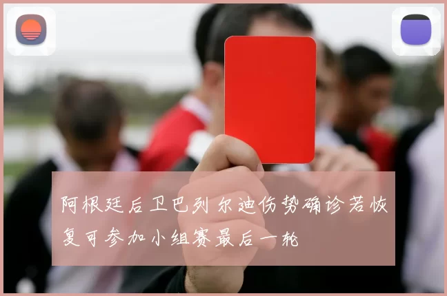 阿根廷后卫巴列尔迪伤势确诊若恢复可参加小组赛最后一轮